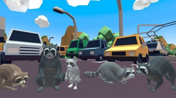 Raccoon Adventure City Simulator 3D Online Game