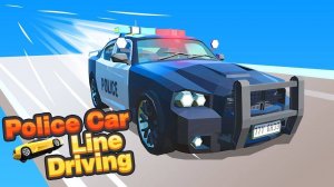 Police Car Line Driving - Traffic Chase Arcade Game
