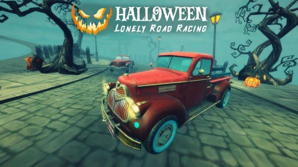 Halloween Lonely Road Racing: 3D Car Dashing Game