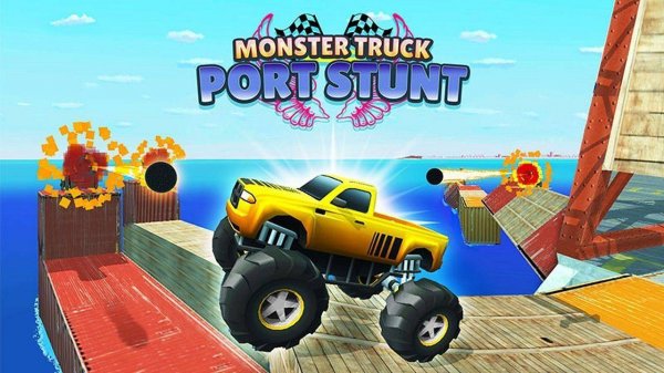 Monster Truck Port Stunt Online Game