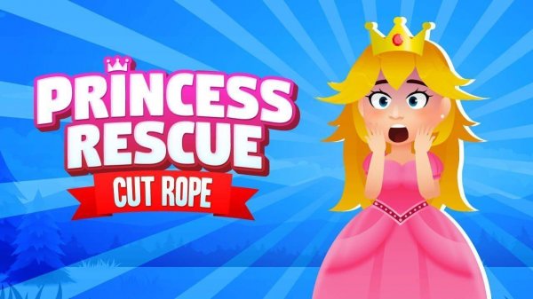 Princess Rescue Cut Rope Puzzle Game