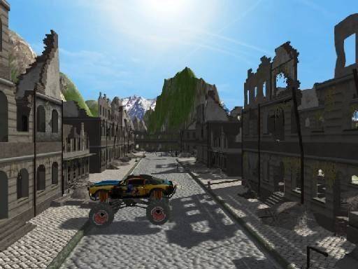 Destroyed City Drive Stunts Game